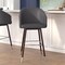 Flash Furniture 30" Gray LeatherSoft Barstool with Wood Legs, PK 2 2-AY-1928-30-GY-GG - alternate 1
